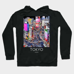 A Pop Art Travel Print of Tokyo Japan Hoodie